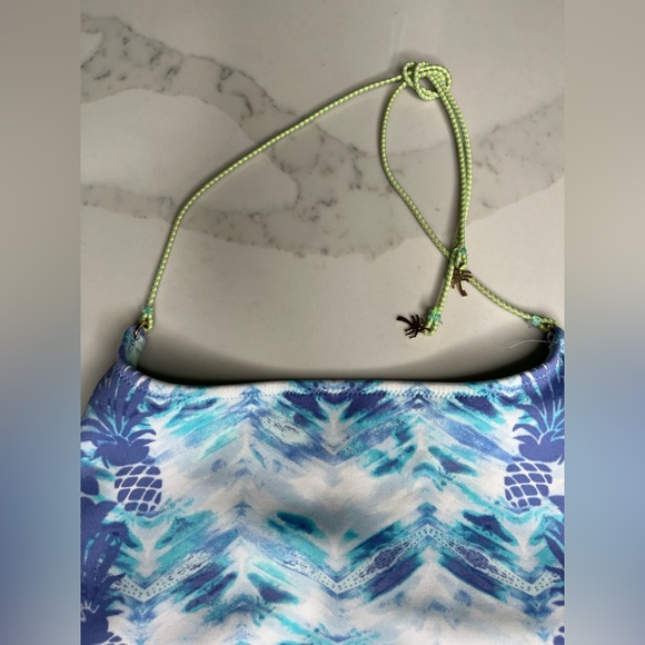 Victoria’s Secret Pineapple one piece Swimsuit open back size small - Picture 3 of 7